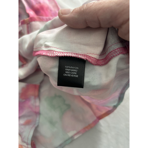 Torrid Color Splash Fit and Flare Button Front Tank Womens Size 10 Pink NWT - Picture 6 of 10